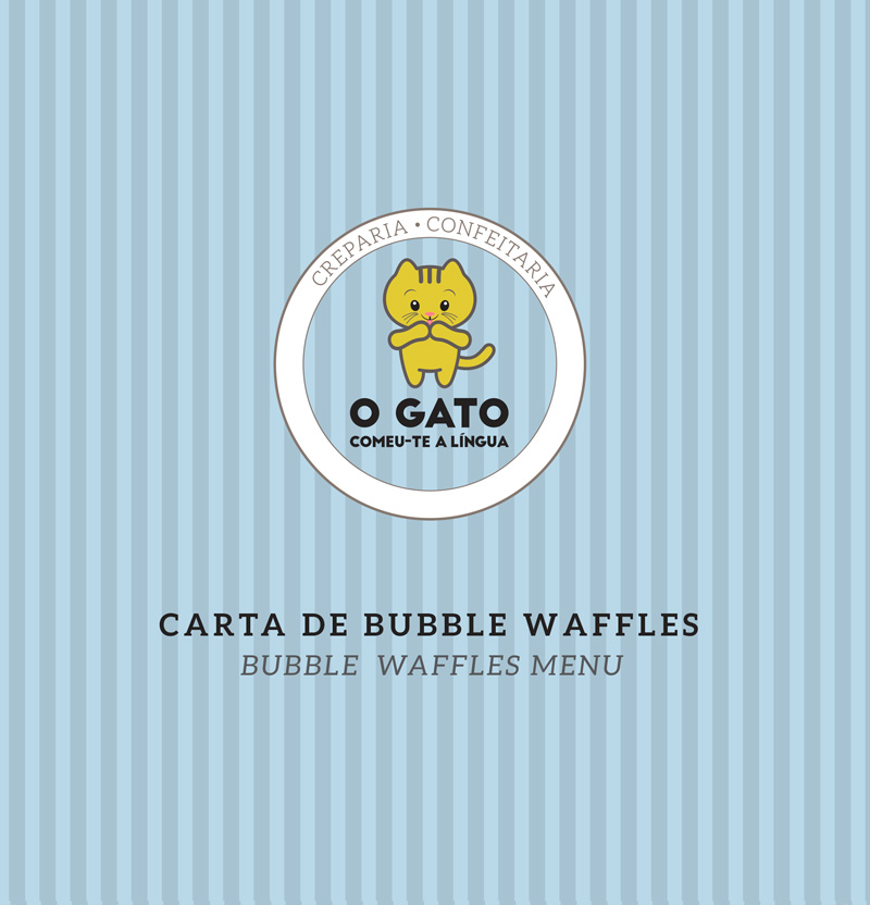 Carta Bubble Waffles- O Gato Comeu-Te A Língua